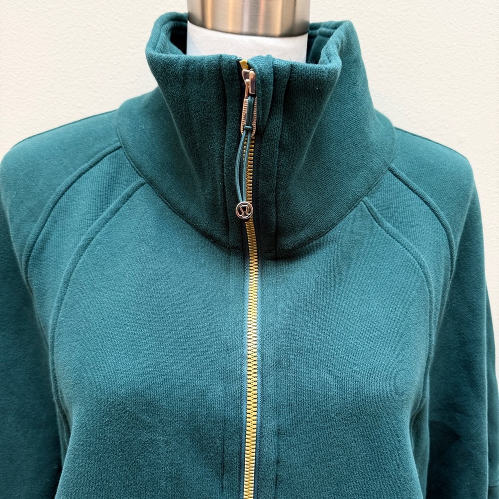 Lululemon Oversized Funnel Neck Half Zip Storm Teal Sweatshirt XL